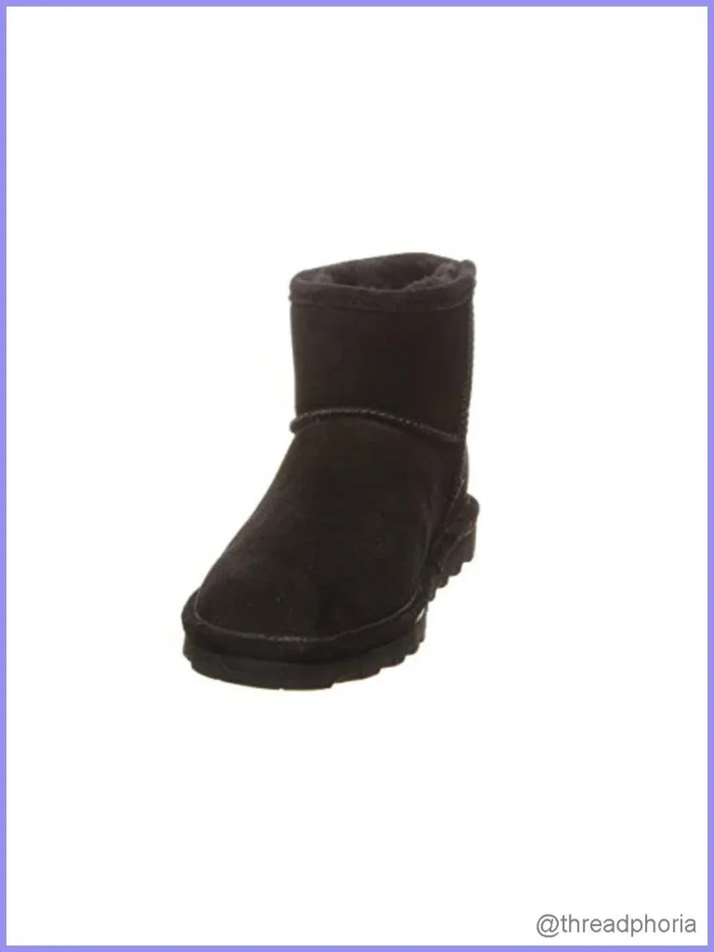 Women's Suede Slip-On Ankle Boots with Wool Lining & Rubber Sole